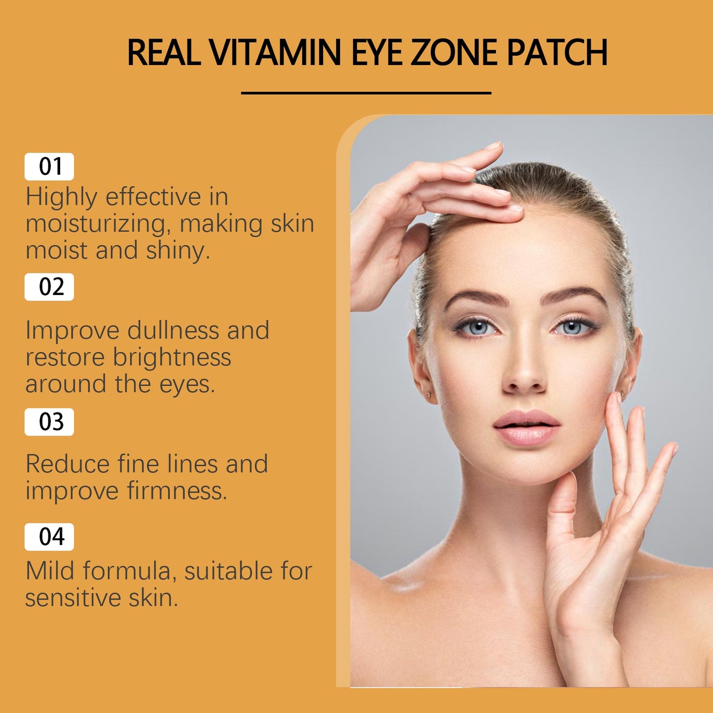 Vitamin Brightening Eye Mask Moisturizes And Gently Protects Skin Daily Eye Care - Korvel