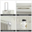 Luggage Set 4 pcs (20"/24"/29"/Travel Bag), PC+ABS Durable Lightweight Luggage with Collapsible Cup Holder、 TSA Lock, White - Korvel