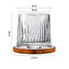 Hand drawn rotating glass cups multiple multi-purpose whiskey glasses rotating glass cups - Korvel