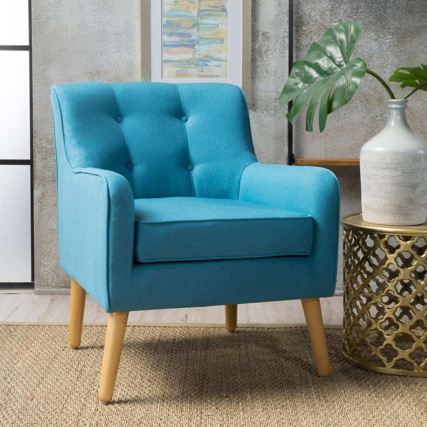 Elegant Teal Armchair for Stylish Living Spaces