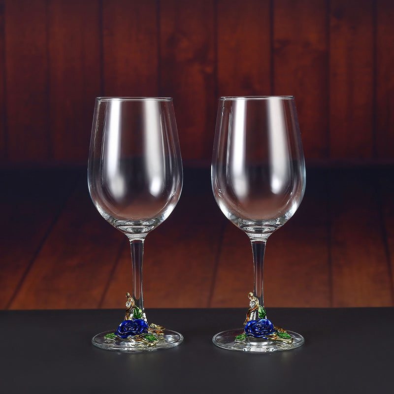 Household enamel crystal glass red wine glass goblet decanter - Korvel