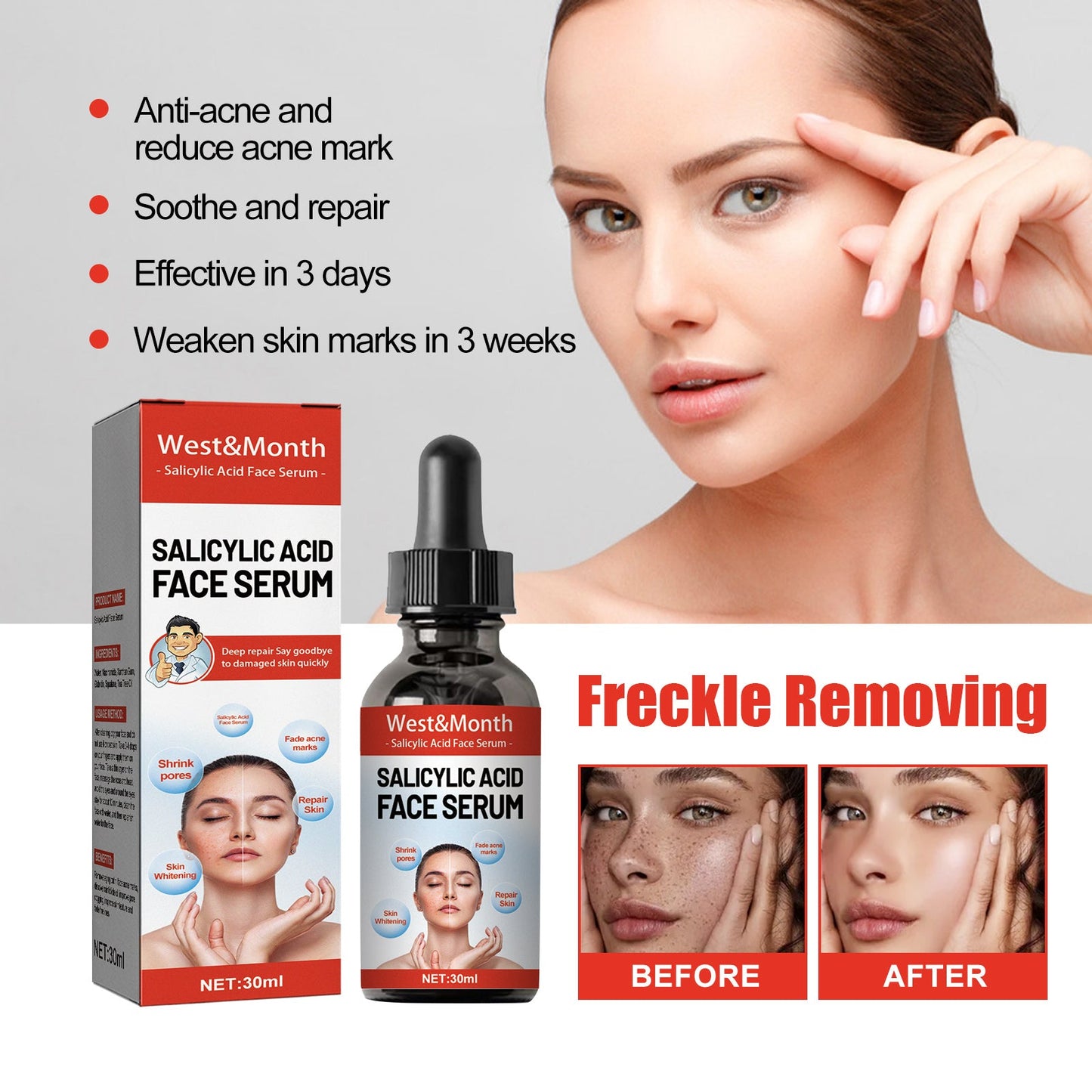 Essence hydratante à l'acide salicylique