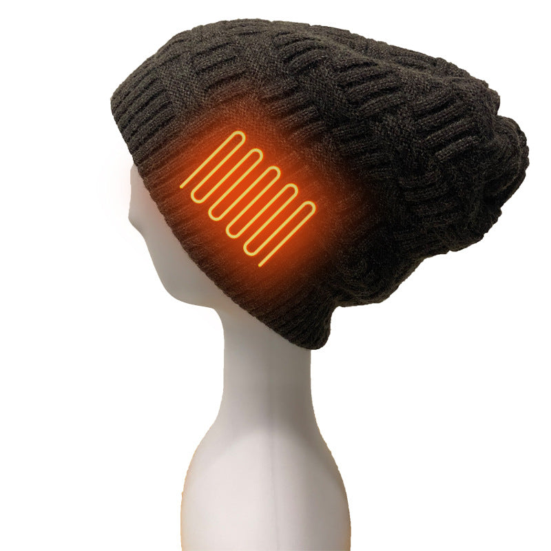 Premium Knitted Thermal Heating Cap for Outdoor Comfort