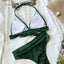 Tied Halter Neck Bikini Set - Korvel