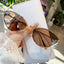 Lunettes de soleil tendance en forme de chat pour femmes - Style vintage de luxe