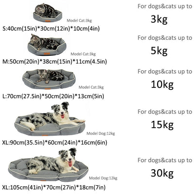 Dog Bed for Medium and Large Dogs | Pet Bed for Shiba Inu Pads - Korvel