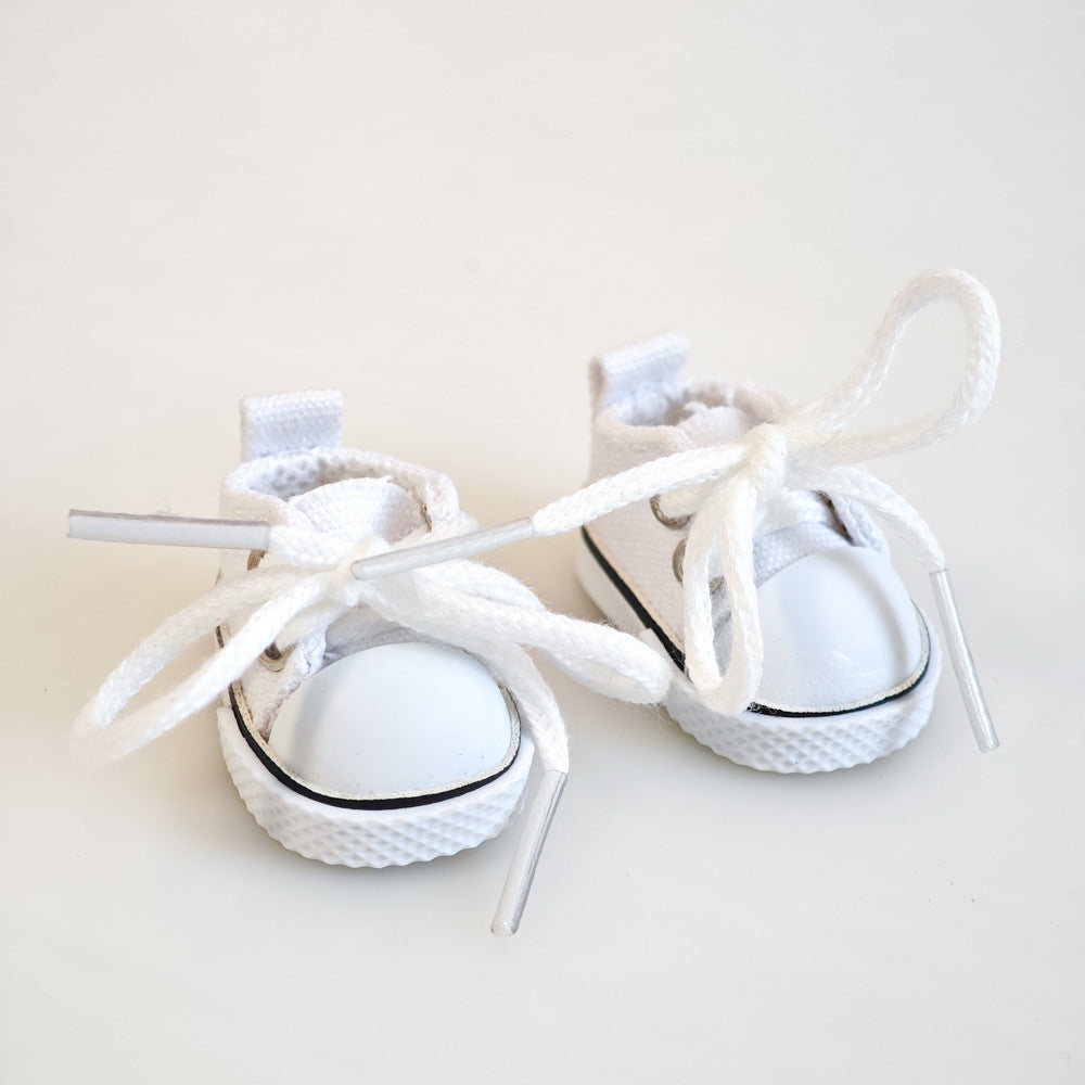 Party Shoes DIY Accessories Labubu Baby Clothes Labubu Rubber Macaron Shoes Fabric One Plush Second Generation - Korvel