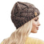 European and American retro style diamond grid coarse needle knitted hat for men and women, fashionable autumn and winter knitted hat - Korvel