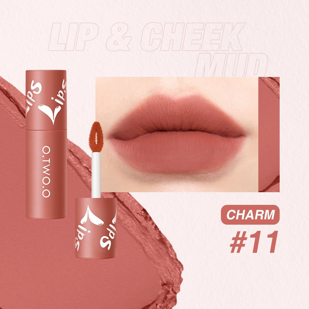 O.TWO.O Lip Clay Matte Dual-Use Lipstick & Blusher