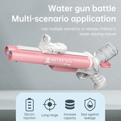 Double tube electric water gun outdoor water play and war toy - Korvel
