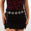 Gothic style spider web iron chain body chain retro carved sunflower alloy waist chain - Korvel