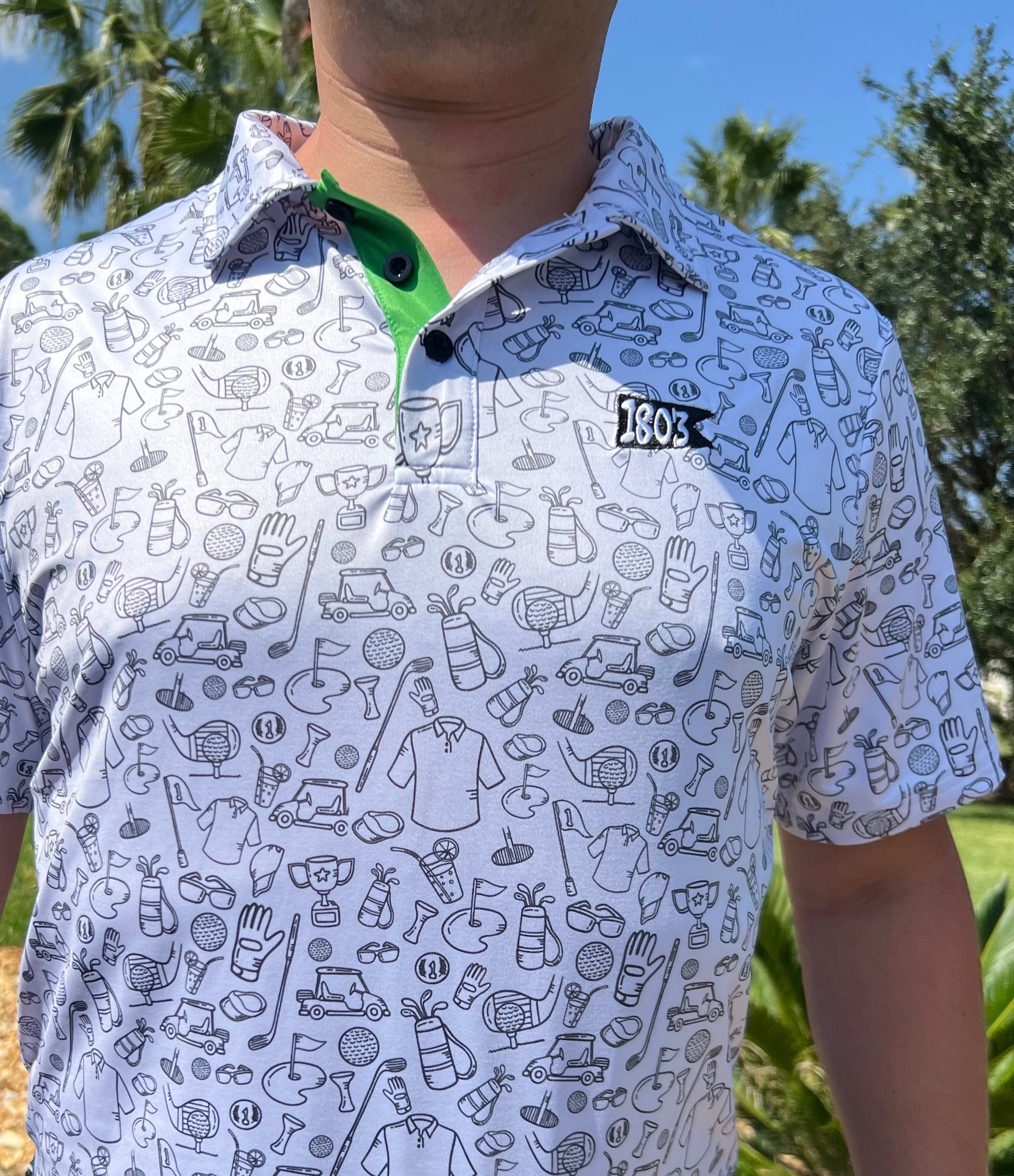 Golf Doodle Delight Polo Shirt - Korvel