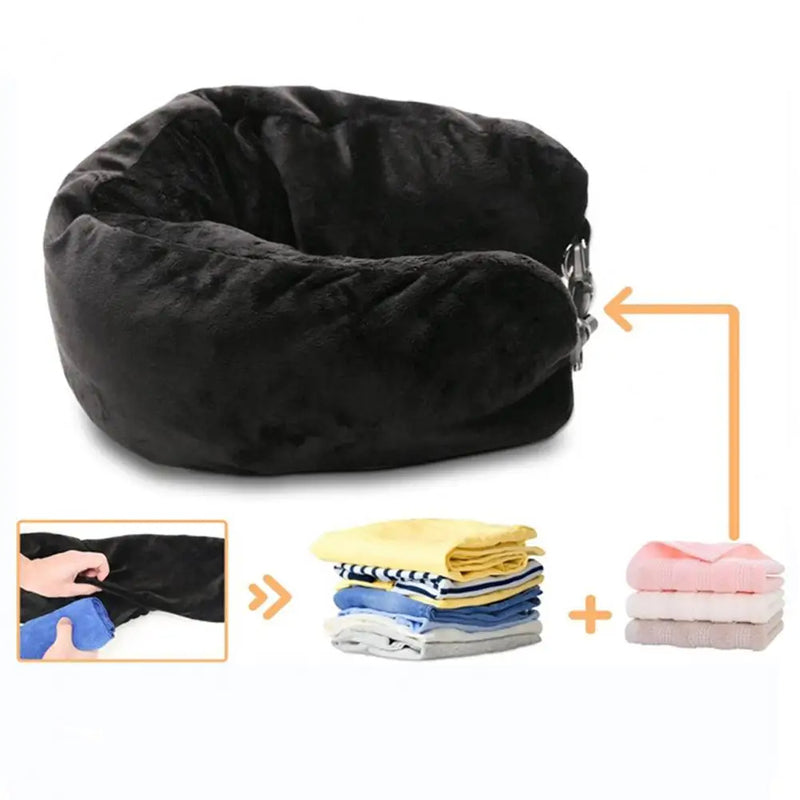 Portable Refillable Neck Pillow for Travel Comfort