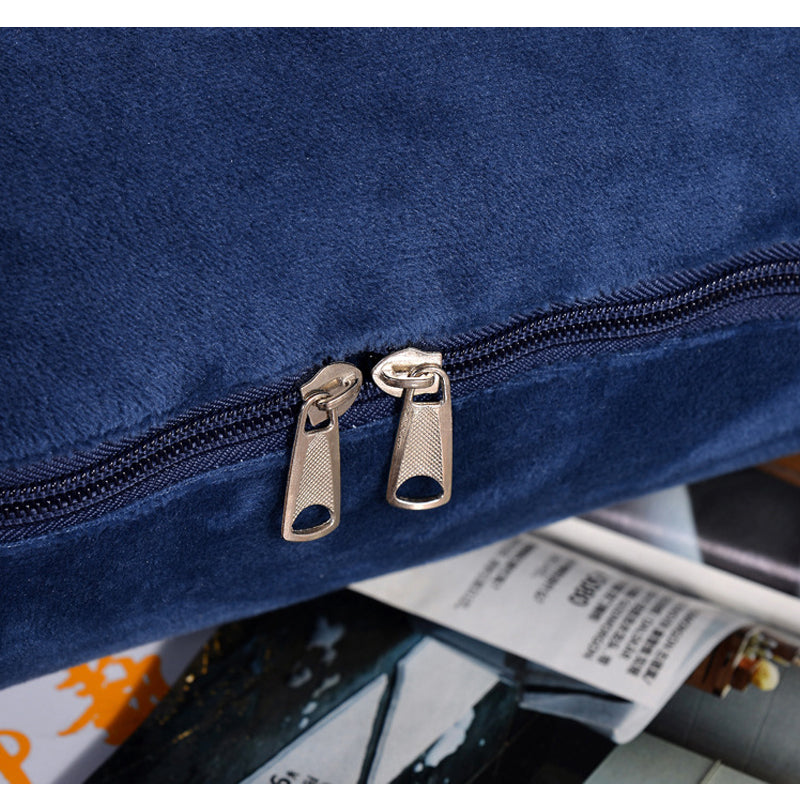 2 in 1 Flannel Cushion Blanket car sofa lumbar throw pillow air conditioning blanket foldable patchwork quilt blanket Bedding - Korvel