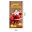 New Christmas Door Curtains, Flags, Outdoor Photography, Santa Claus and Puppies, Background Decoration, Hanging Cloth - Korvel