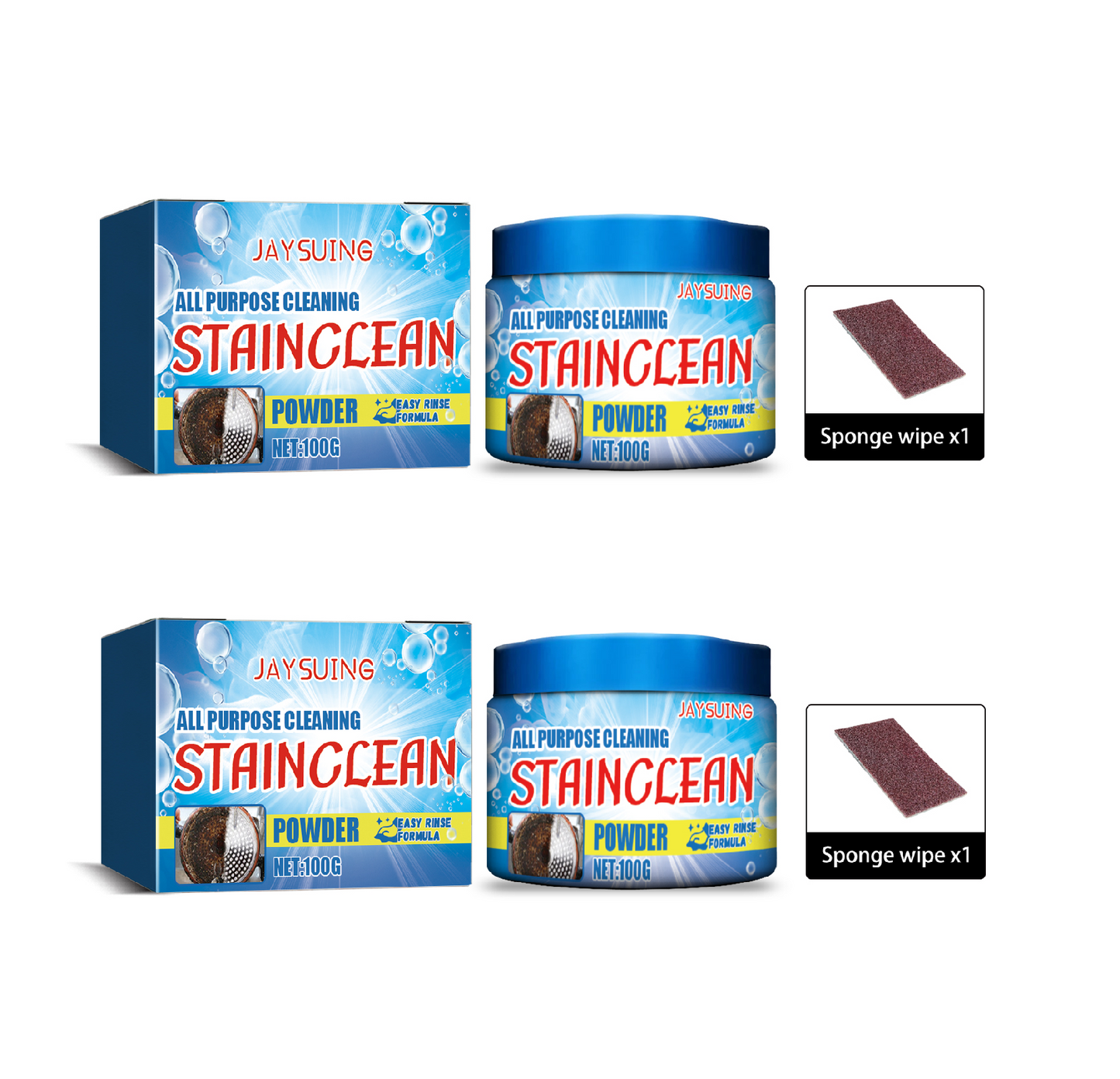Cleaning Powder, Kitchen Stove Range Hood Tile Dishwashing Sink Heavy Oil Rust Dirt Cleaning Powder - Korvel