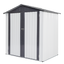 XWT014 Cobertizo de Metal para Jardín - Gris y Blanco 6x4x6 pies