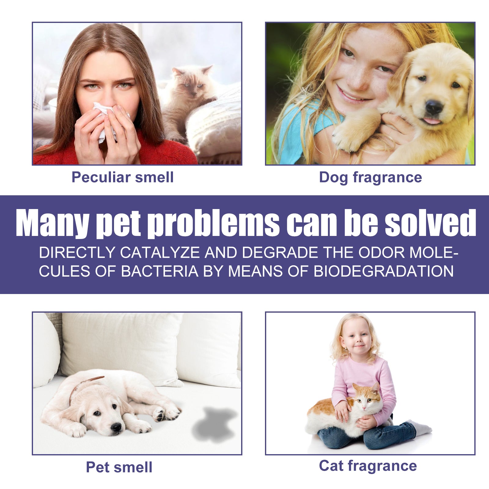 Pet Deodorant Spray To Remove Odors, Dogs And Cats To Remove Urine Odor Body Odor Feces Smell Clean Air - Korvel