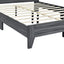 Queen Size Storage Platform Bed Frame with USB Charging - Gray