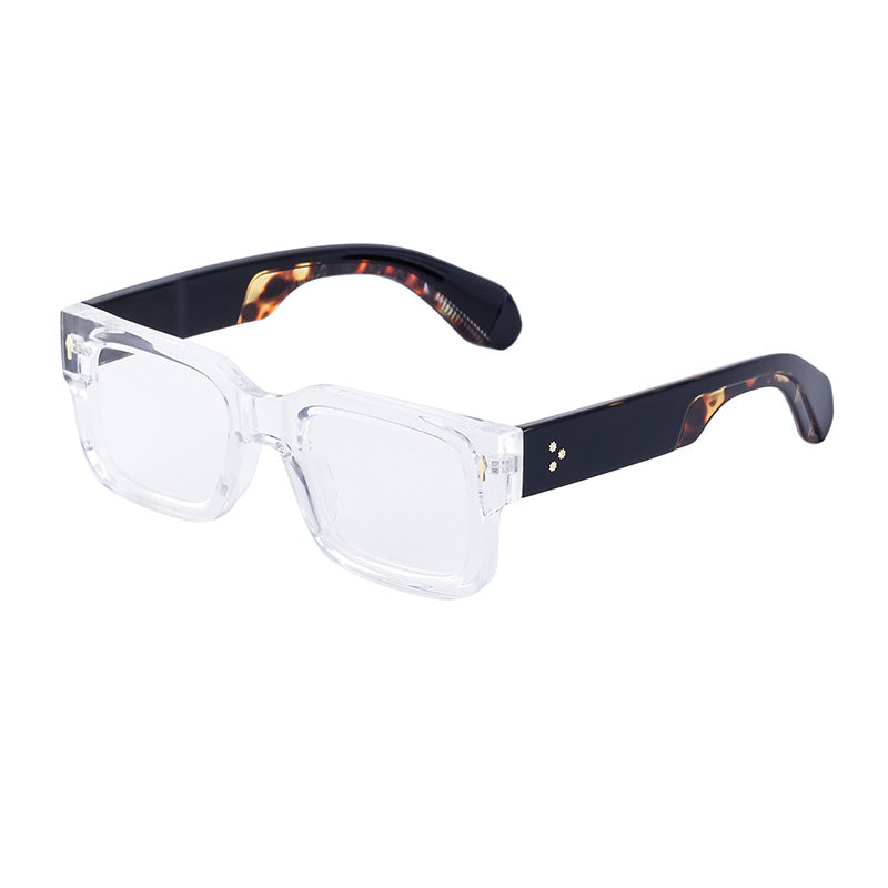 Fashionable boxy sunglasses for men with a simple frame that can be paired with nearsighted glasses - Korvel