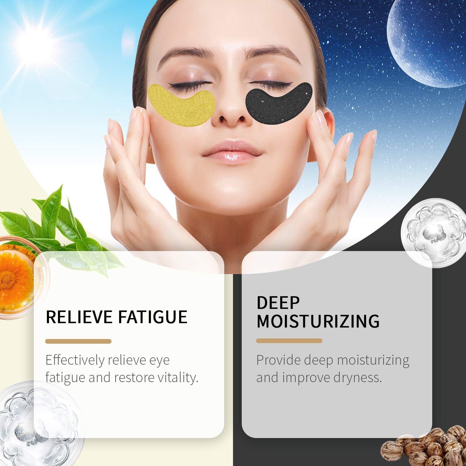Eye Mask Series Hydrating And Moisturizing Elastic, Soothing And Firming Skin Care Eye Mask - Korvel