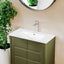 36" Single Bathroom Basin Sink, Vanity Top Only, 3-Faucet Holes, Resin - Korvel