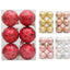 Christmas 6cm Decorative Ball with Starry Sky Relief, Christmas Electroplating Ball Pendant, Venue Decoration Ball - Korvel