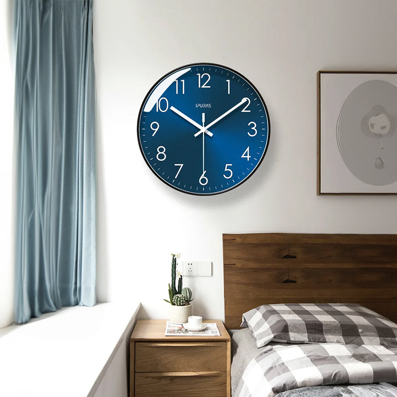 Brand - new 10/12 - inch modern wall clock. Its silent quartz makes it perfect for living rooms. - Korvel