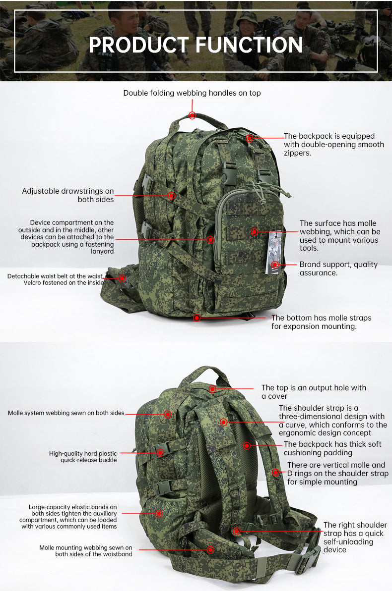 Russian Mammoth B Tactical Backpack - Premium Replica Design