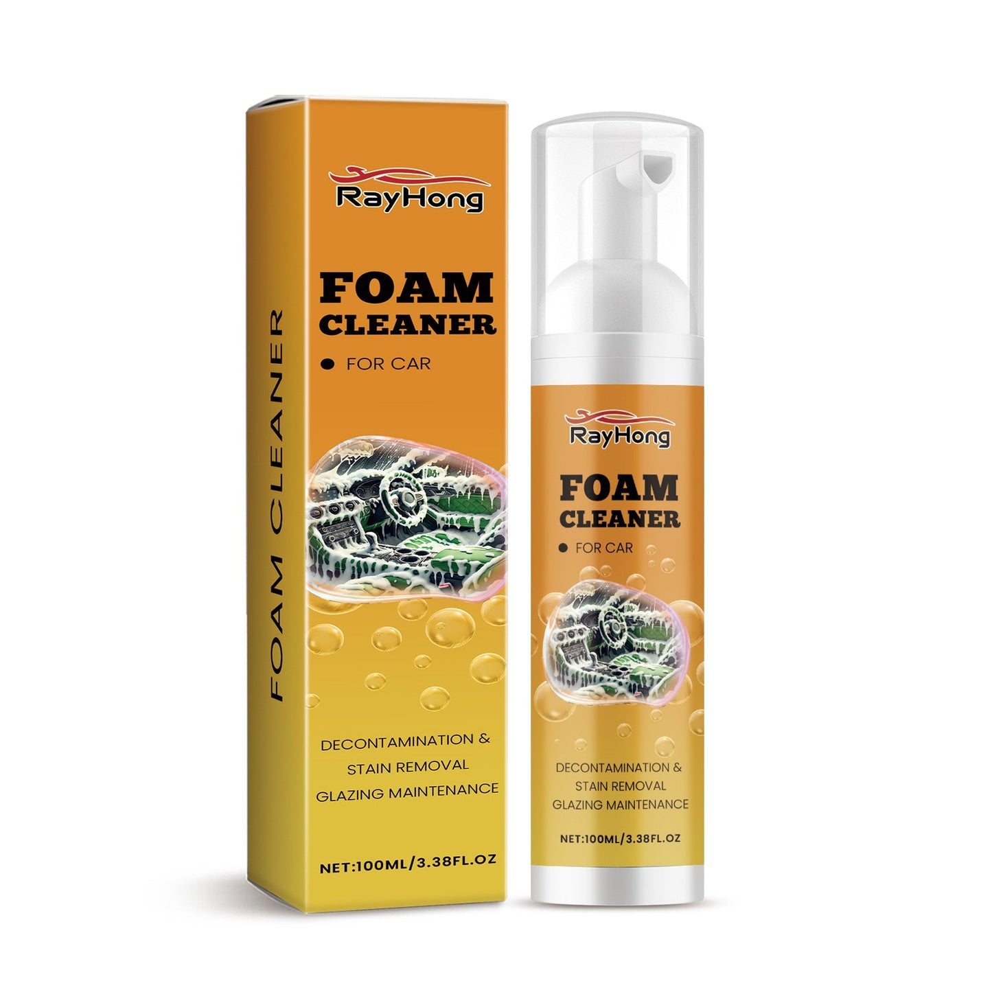 Car Foam Cleaner Car Interior Maintenance Decontamination Waterproof Maintenance Cleaning Foam Agent - Korvel