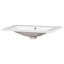30" Single Bathroom Basin Sink, Vanity Top Only, 3-Faucet Holes, Resin - Korvel
