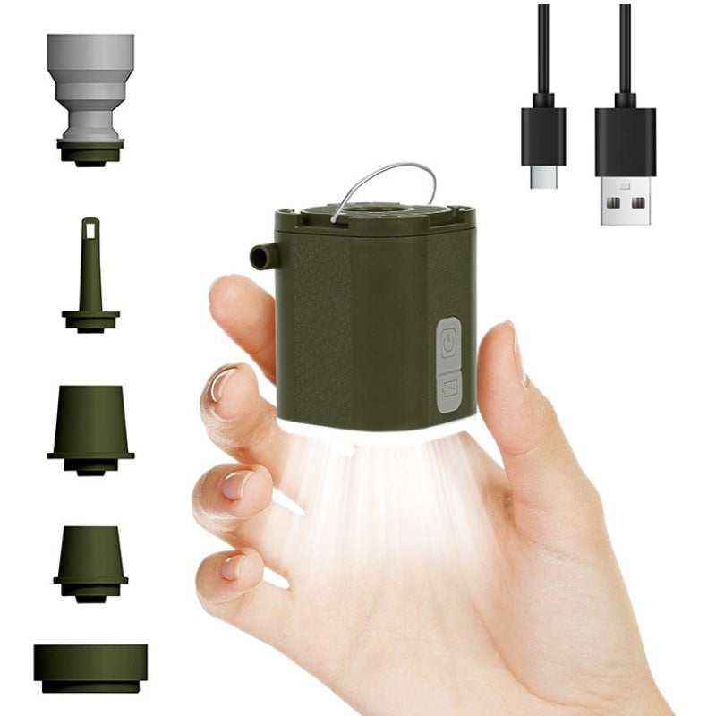Mini Electric Pump for Inflating/Deflating Air Mattresses & Swimming Rings, Portable for Camping - Korvel