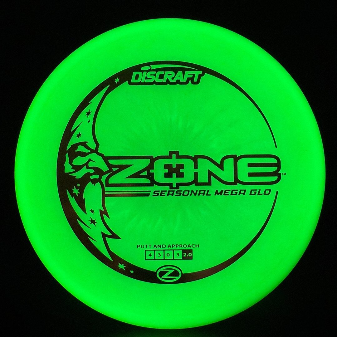 Discraft Mega Glo Zone - Premium Glow Disc Golf Putter