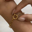 18K Gold-Plated Stainless Steel Chain Bracelet - Korvel