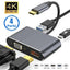 USB C Hub 4 in 1 Type C 3.0 Adapter with 4K HDMI & VGA