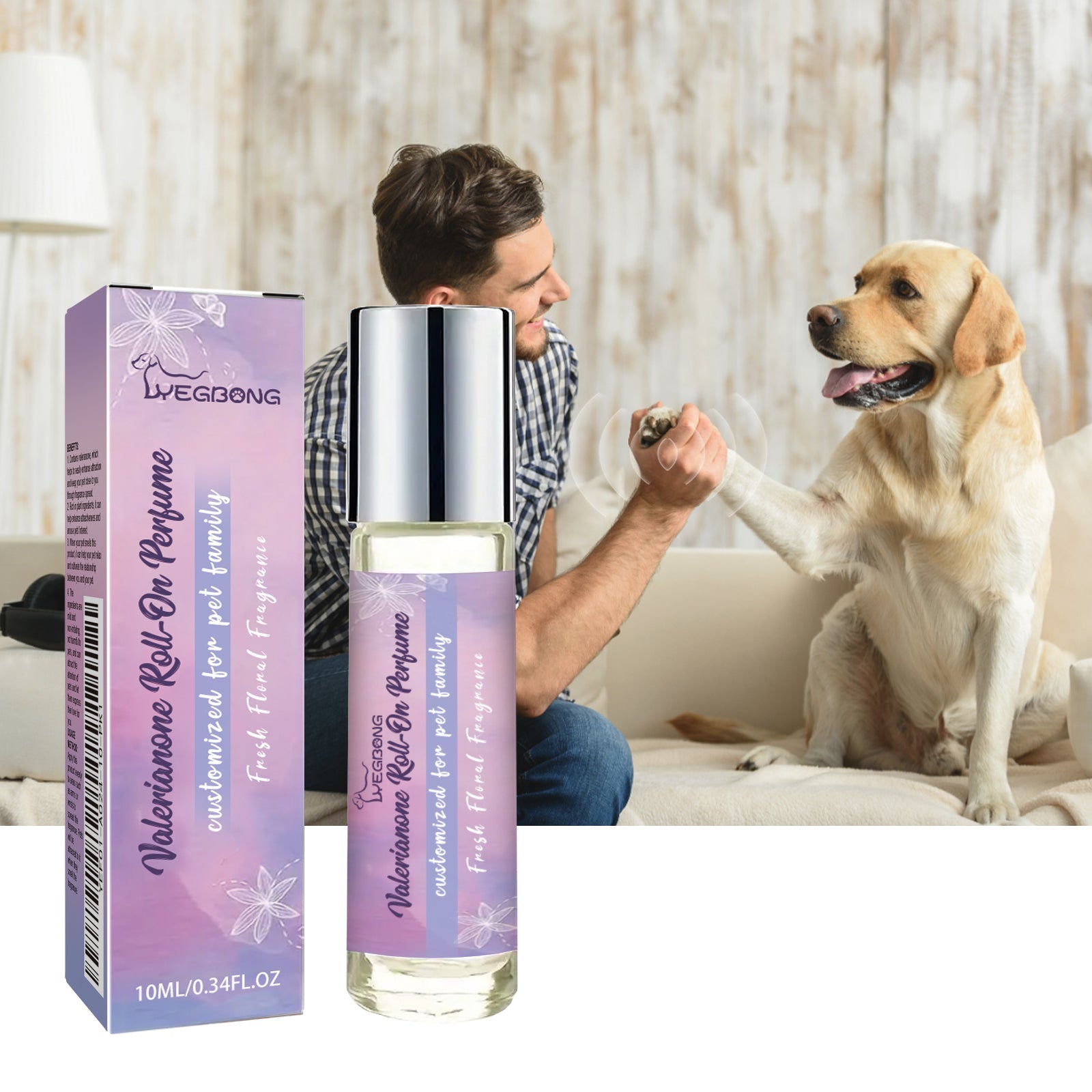 Valerianone Roll-On Perfume, Relax Your Pet To Ease Your Dog's Anxiety Pet Roller Perfume - Korvel