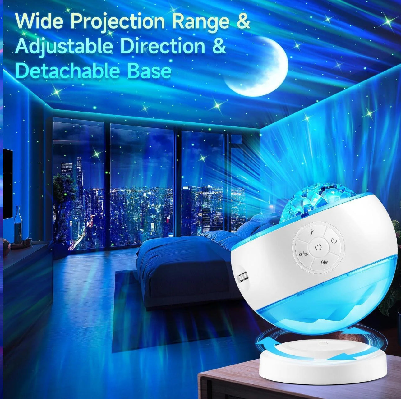 AuroraGlow Galaxy Projector - Korvel
