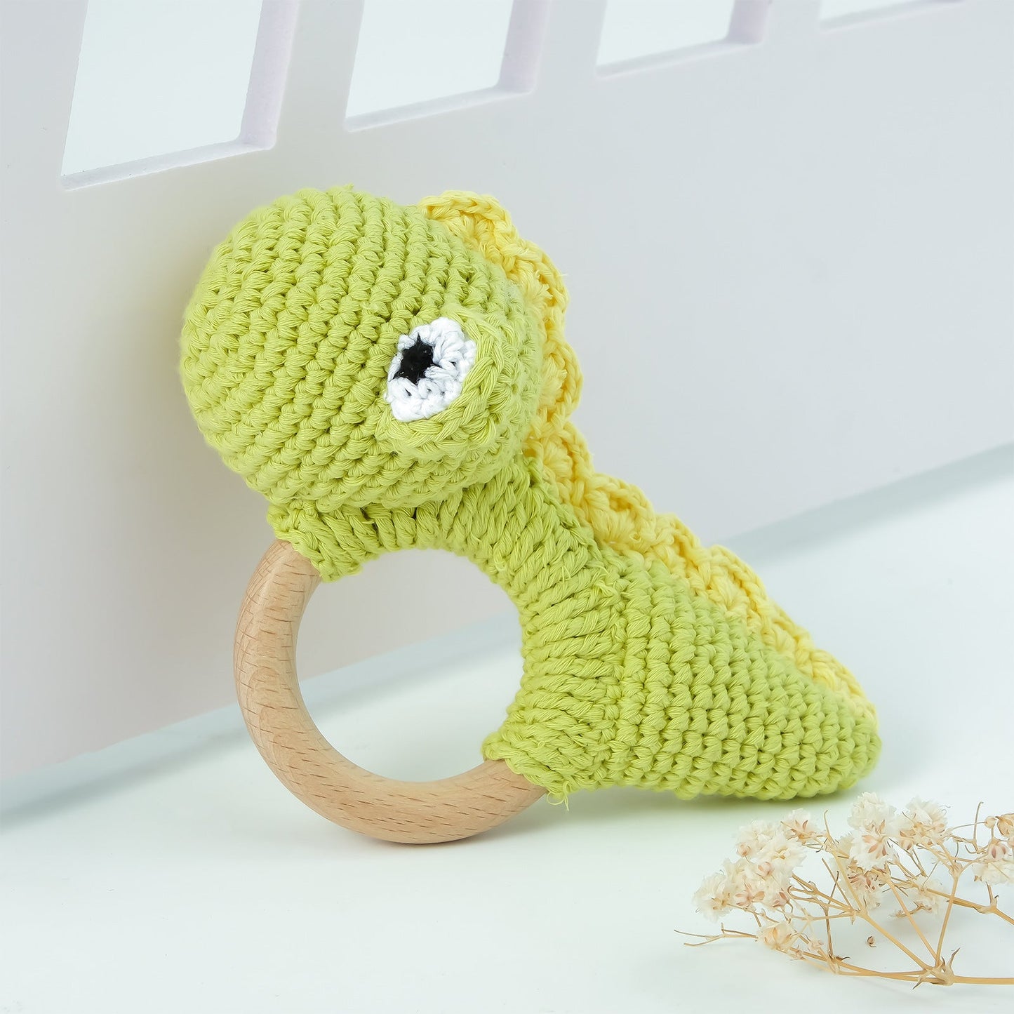 Carving Name Baby Soothing Bell Newborn Gift Bath Gift Knitted Cartoon Doll - Korvel