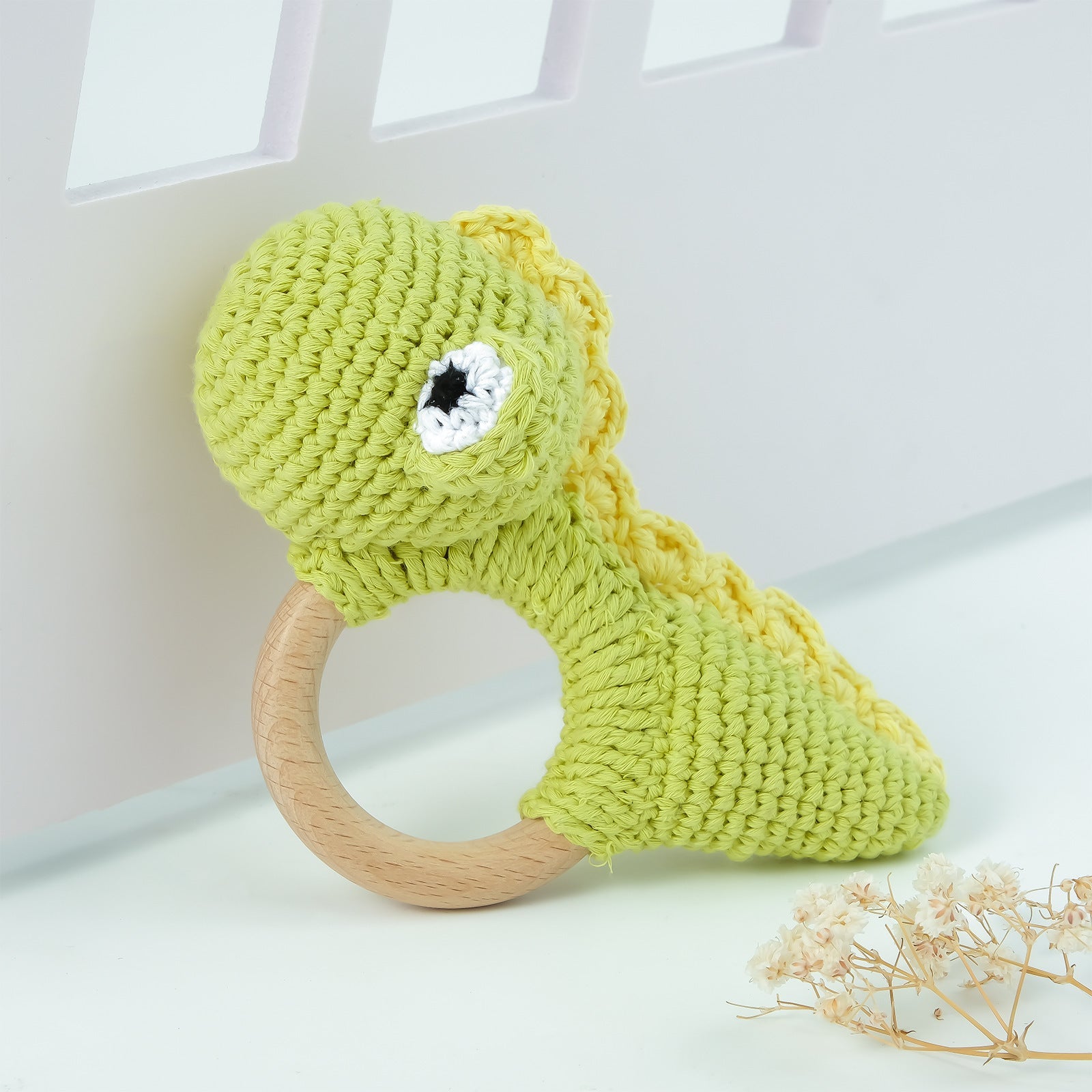 Carving Name Baby Soothing Bell Newborn Gift Bath Gift Knitted Cartoon Doll - Korvel