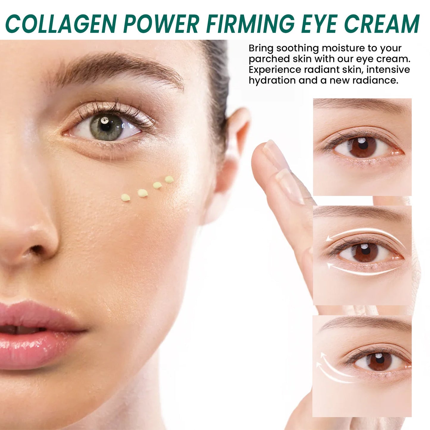 Collagen Firming Eye Cream, Lifts Moisturizes Reduces Fine Lines And Dark Circles Eye Cream - Korvel