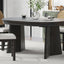 TREXM 5-Piece Retro Dining Set with Expandable Table & Chairs