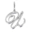 Hip Hop Grass Letter Pendant with Cuban Chain