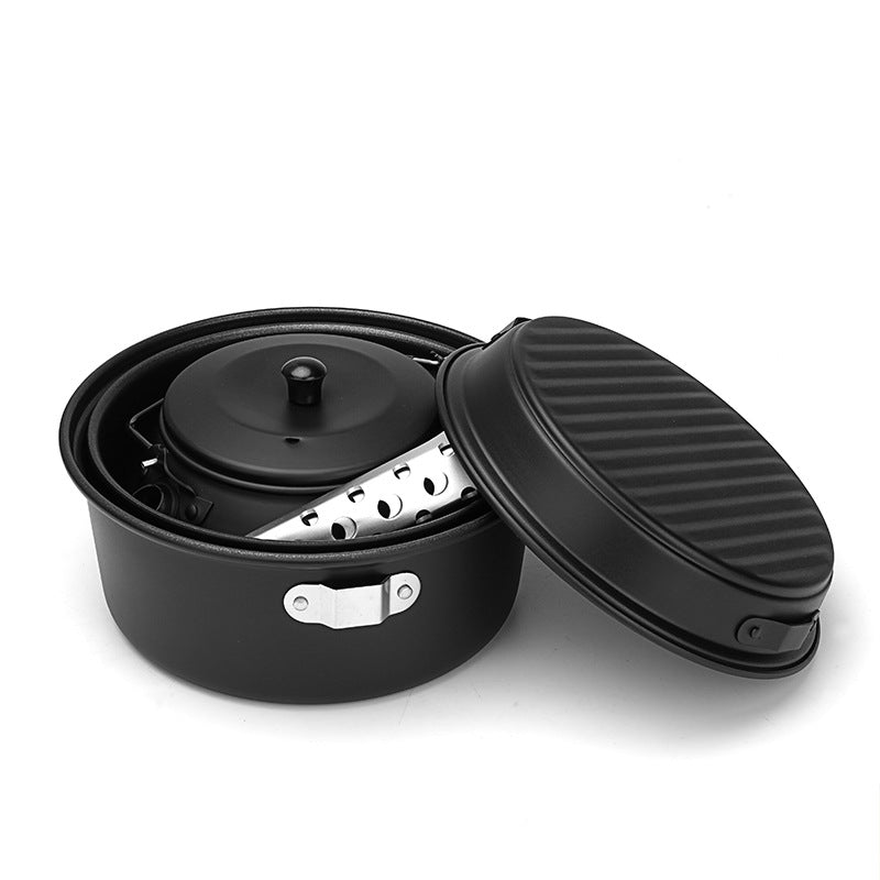 Lightweight Non-Stick Camping Pot Set for Outdoor Adventures