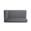 BRAVA X-BACK RIGHT CORNER BENCH, DARK GREY - Korvel