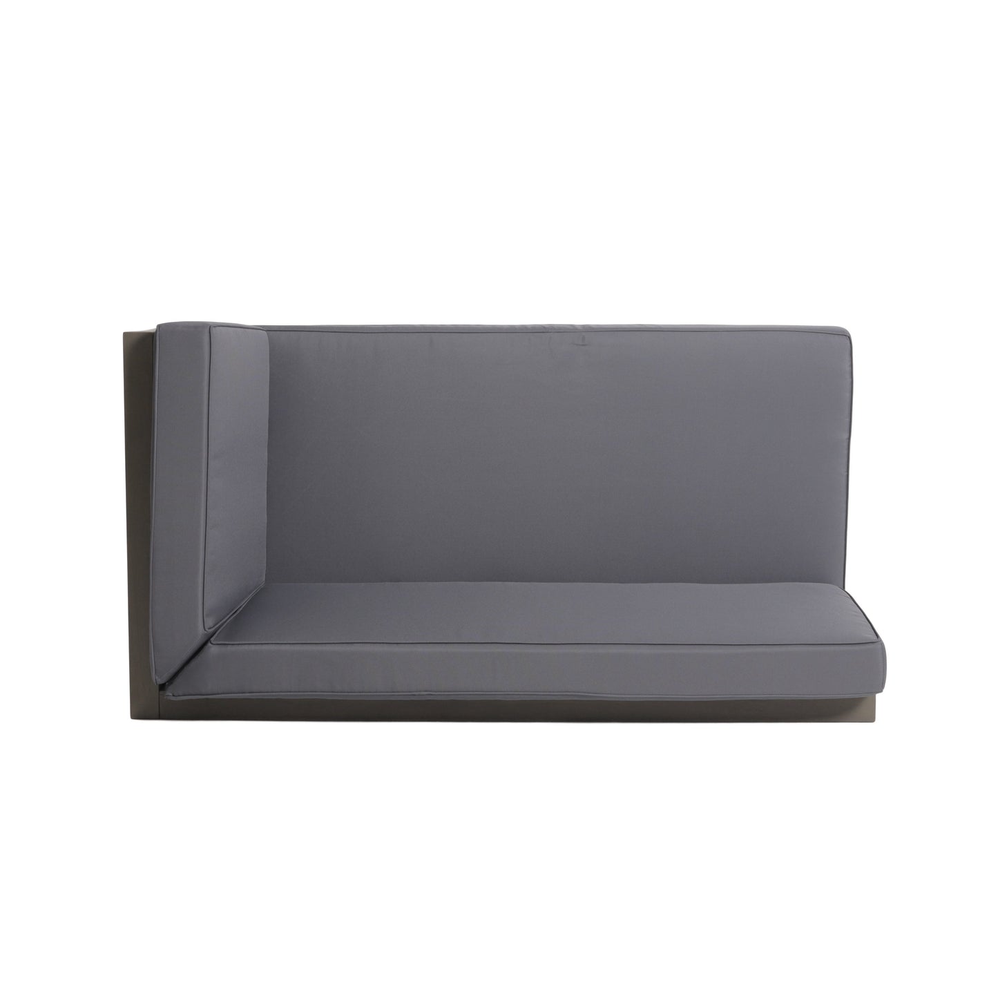 BRAVA X-BACK RIGHT CORNER BENCH, DARK GREY - Korvel