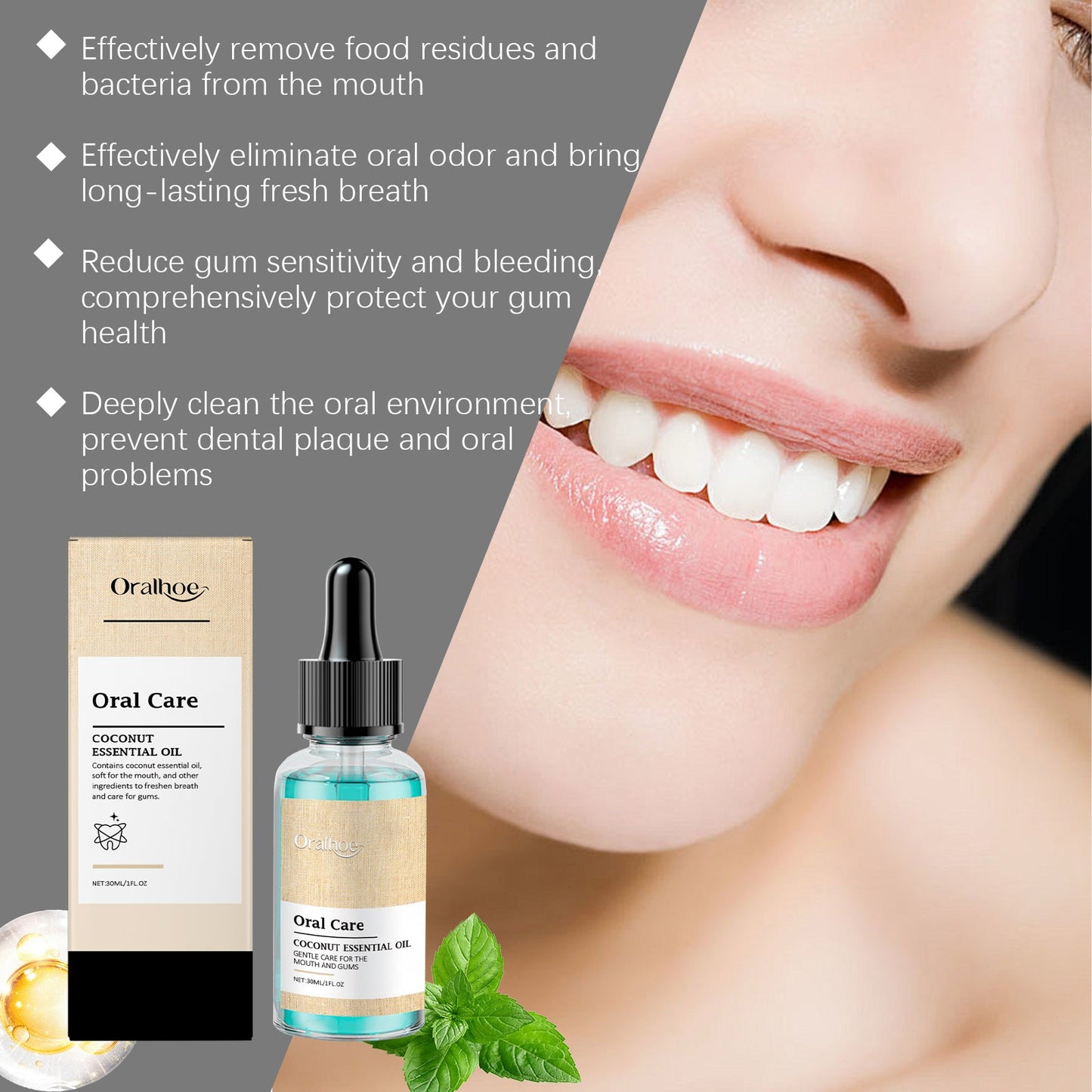 Enjuague Bucal de Coco Premium para un Aliento Fresco y Cuidado Oral
