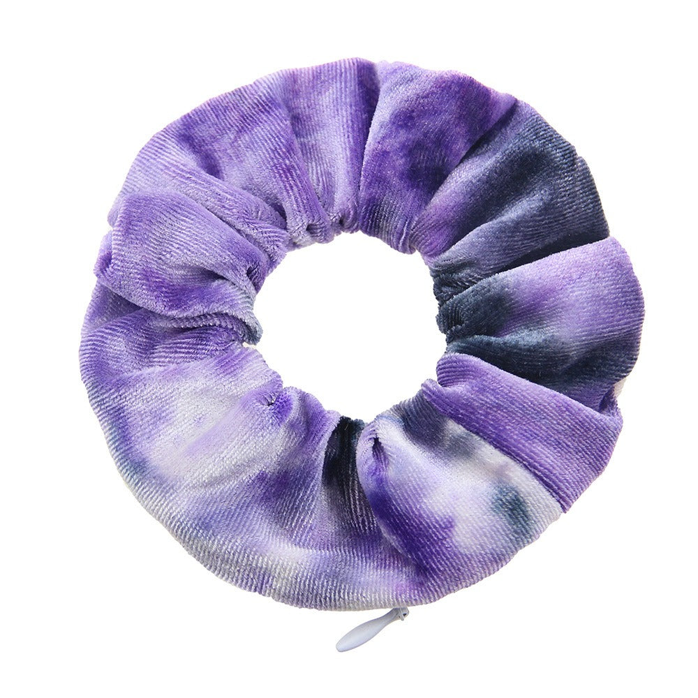 Tie dye velvet zipper large intestine loop - Korvel