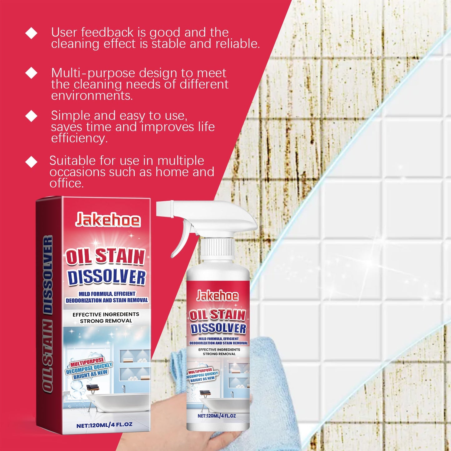 Spray nettoyant pour carrelage Dirt Dissolver pour usage intérieur