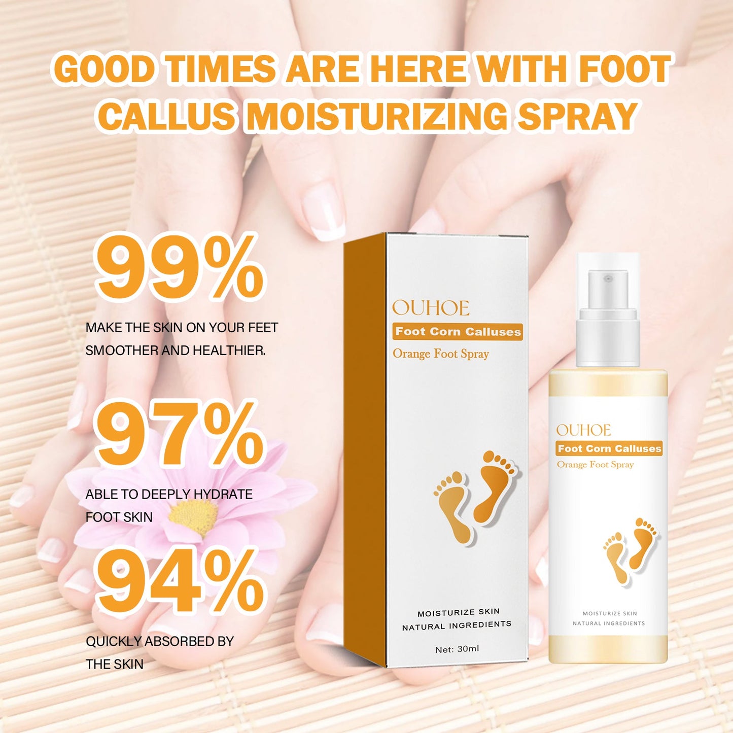 Moisturizing Foot Spray for Callus Care