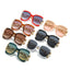 Chains Sunglasses European and American Street Photography Fashion Trend Metal Hollow Brushed Glasses UV400 - Korvel